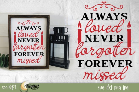 Always Loved: A Thoughtful Memorial Embroidery Design