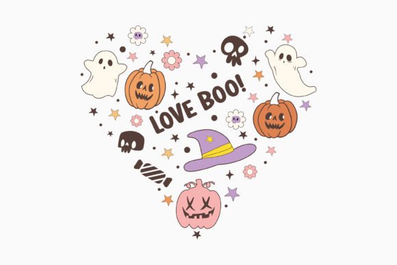 Halloween Love Svg Boo: A Retro Charm for Real Projects