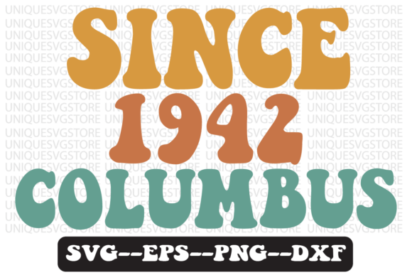 Since 1942 Columbus Retro SVG Design Review